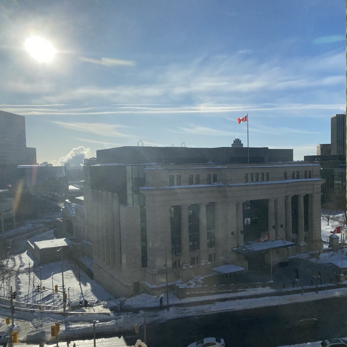 Good morning, Canada! A bright, crisp morning in the nation’s capital. Win that hockey game tonight! ⁦⁦<a href="/NHL/">NHL</a>⁩