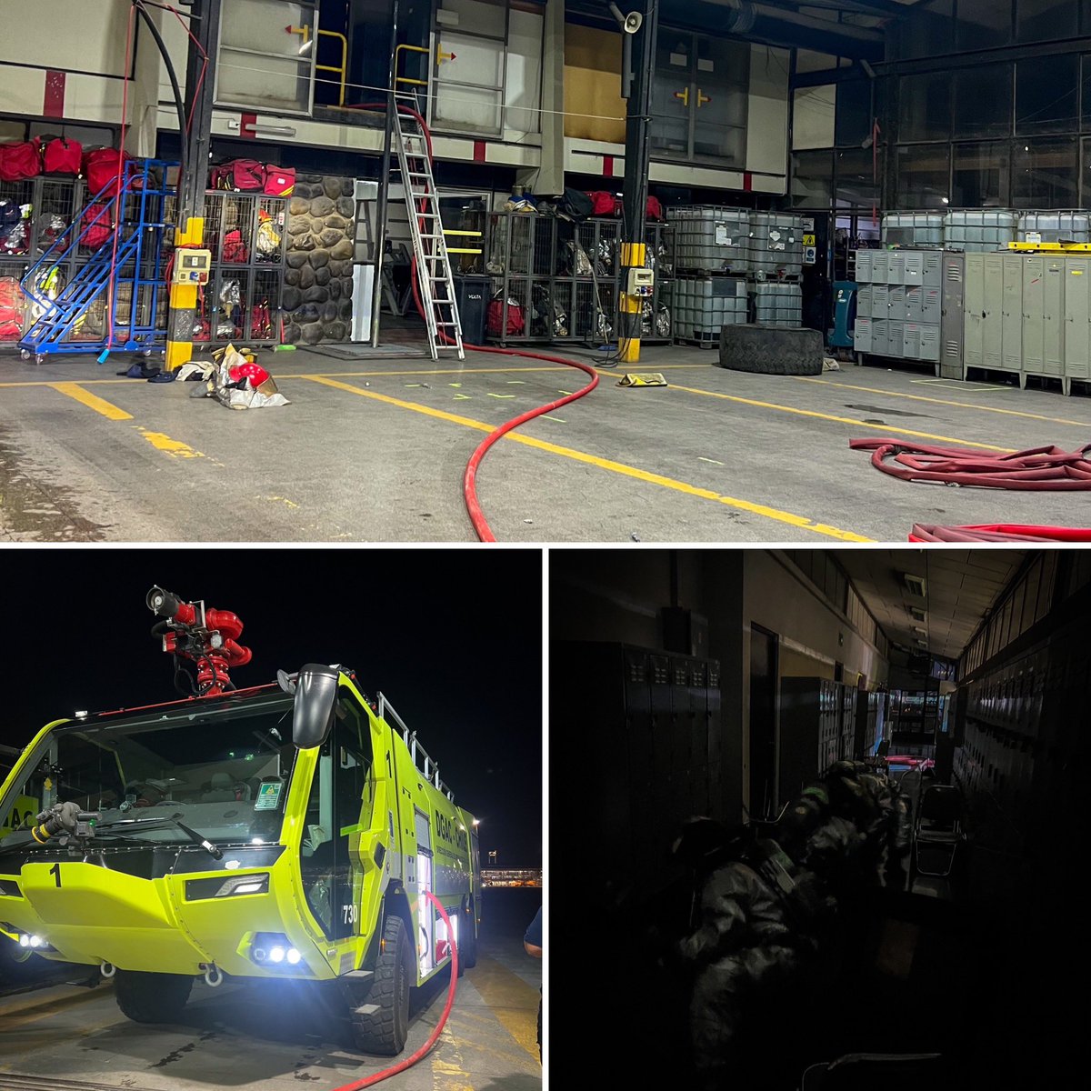 ⚠️¡Siempre alertas! ⚠️#InfoDGAC 
Entrenamiento tripulación de rescate del área de Seguridad, Salvamento y Extinción de Incendios #SSEI <a href="/DGACChile/">DGAC Chile</a> en Ap. Arturo Merino Benítez #AMB 
Ejercicios que fortalecen la respuesta frente a situaciones de riesgo #Bomberos #Santiago <a href="/ssei_amb/">ssei_amb</a>