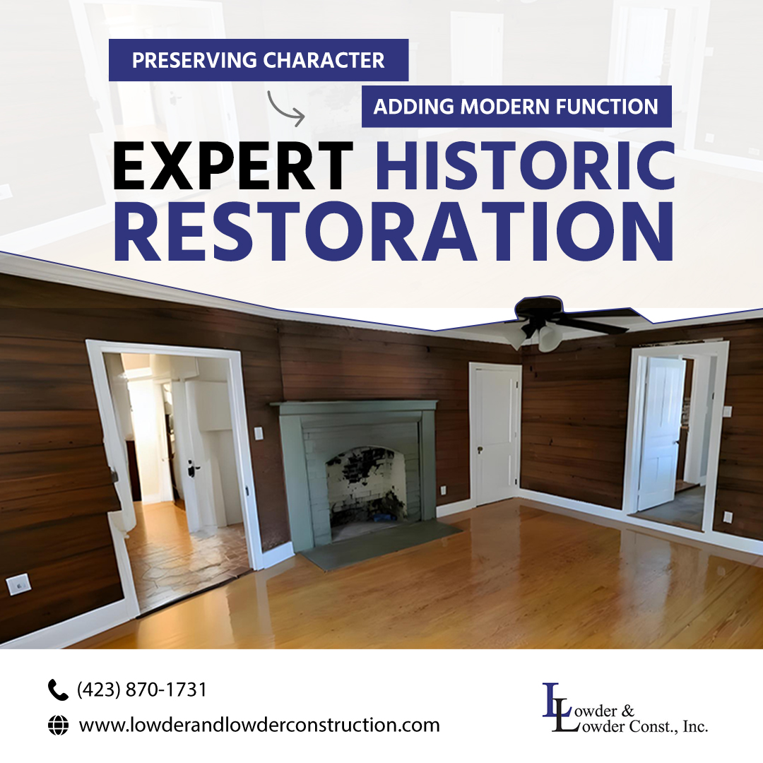 lowderandlowder's tweet image. 🏰 Breathe new life into historic buildings! Lowder &amp;amp; Lowder's revitalization experts blend preservation with modern amenities. Start your restoration: (423) 870-1731 | lowderandlowderconstruction.com

#HistoricRestoration #BuildingRevitalization