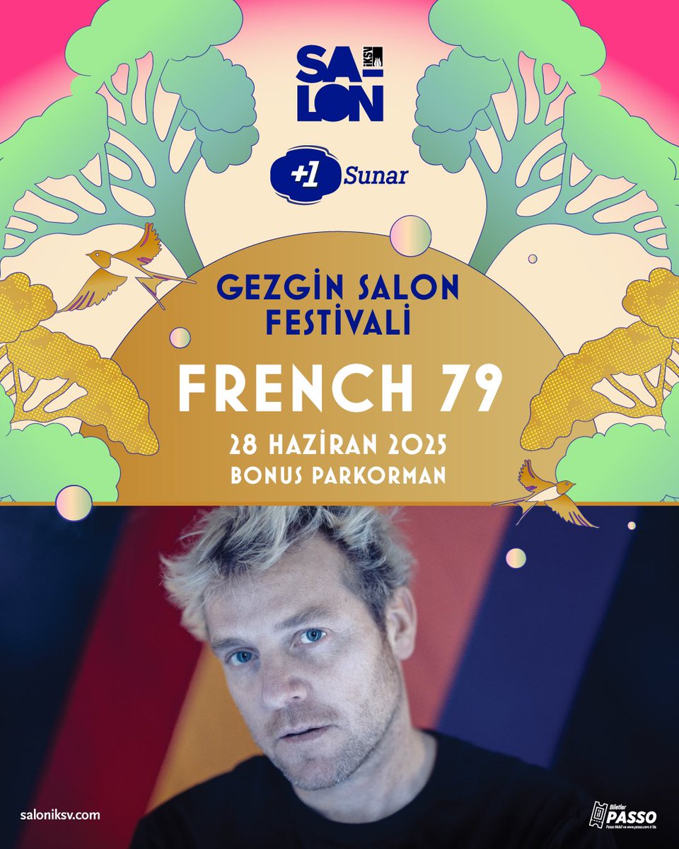 French 79 nostaljik, benzersiz ve güçlü müzikler yaratan klavyesiyle yaz güneşinin altında festival ruhunu selamlamaya hazırlanıyor ❤️‍🔥 

📌Avantajlı dönem festival biletleri için: passo.com.tr/tr/etkinlik/ge…

#gezginsalonfestivali #artıbir <a href="/artibir/">#artıbir</a> <a href="/bonusparkorman/">Bonus Parkorman</a>