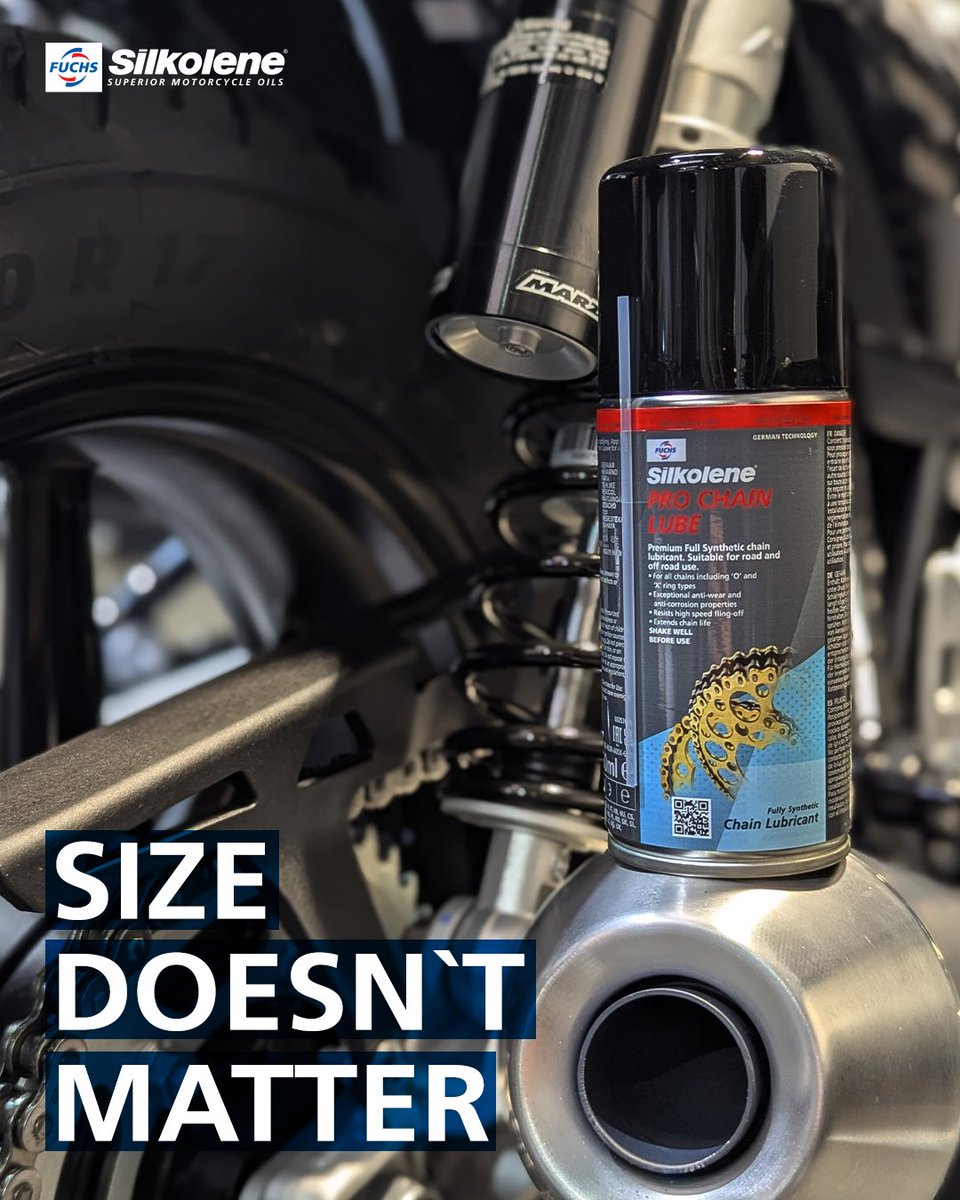 It's what's inside that counts ⛓
 
⛓ High-performance on the go
⛓ Minimum fling off with maximum protection
⛓ Suitable for all chain types

Find your nearest FUCHS Silkolene stockist, here ➡️ow.ly/QeCV50UXAwS

#FUCHSSilkolene #SuperiorMotorcycleOils #NewProduct