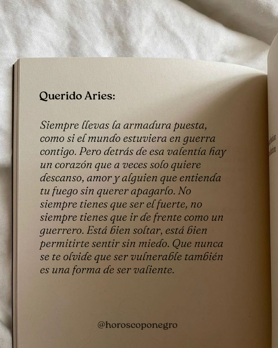 Querido Aries... 🖤