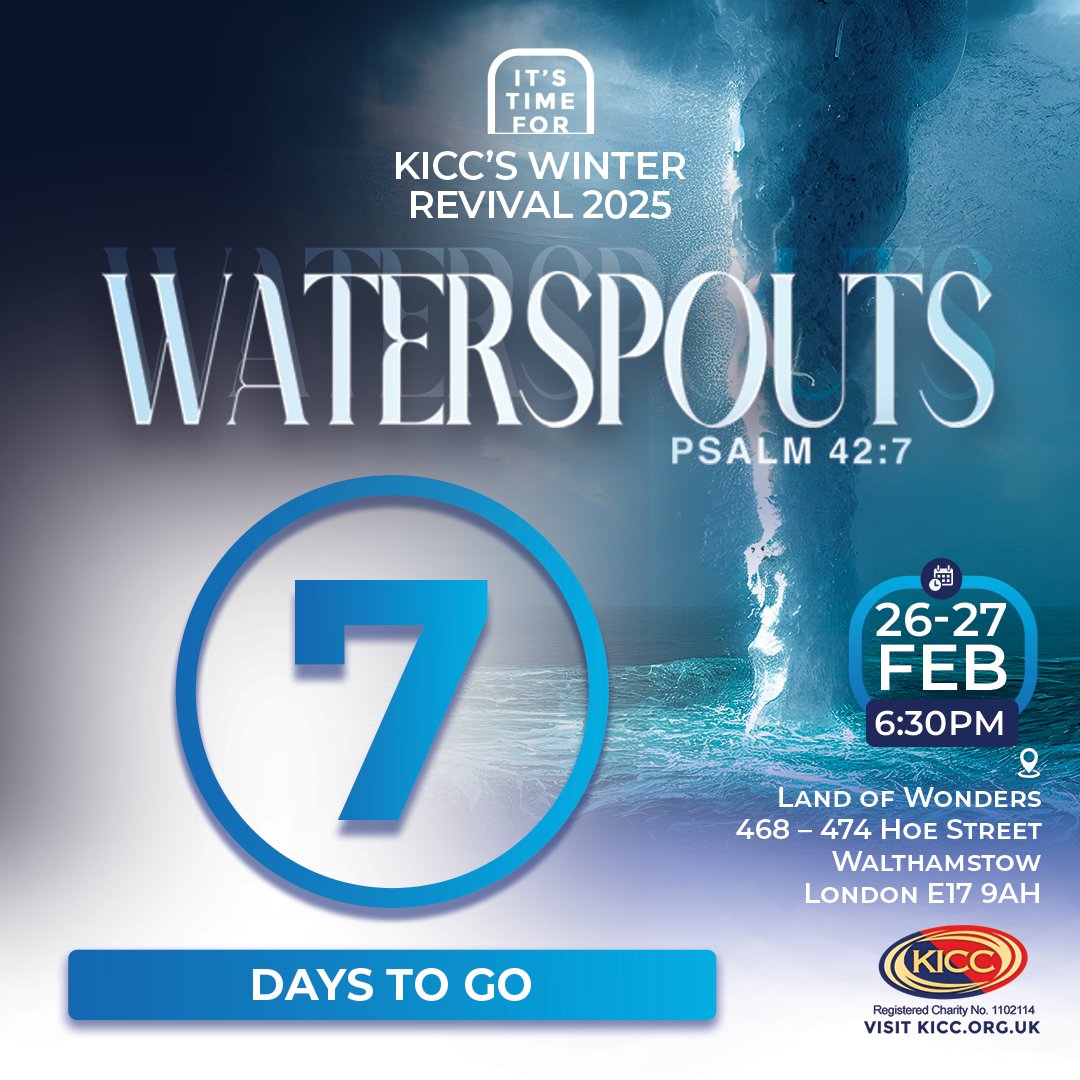 kicclondon's tweet image. Do you need to deepen your relationship with God or gain a fresh start for 2025? You cannot afford to miss this revival. God's promises are YES and AMEN ! Come expectant.
#REFOCUSING #RENEWAL #REFRESHING #RESTORATION #REVIVAL# RECOVERY #REVELATION