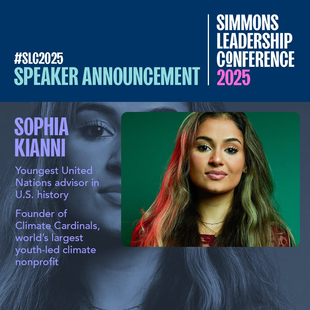 🌍 Sophia Kianni, the youngest United Nations advisor in U.S. history and powerhouse climate advocate will be speaking at #SLC2025 on March 20. ✨

💥 Secure your spot: ow.ly/Qo0250V3abF 

 #ClimateAction #YouthLeadership #Sustainability #InspireChange