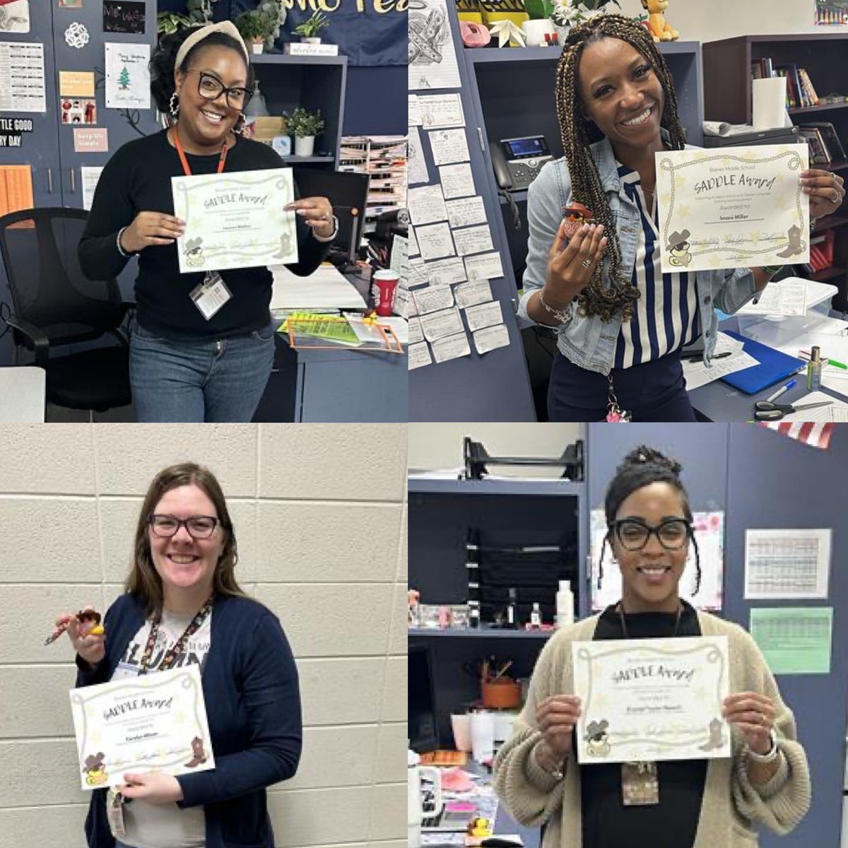 BMSLonghorns's tweet photo. Congratulations to our SADDLE recipients, the 6th grade ELA team! They are working together to embed #AccountableTalk opportunities for all students, ensuring all students have access to thinking and conversation. @fbisd_msd #LeadThePAC
#NextLevelGreatness https://t.co/PTItPQPuA5