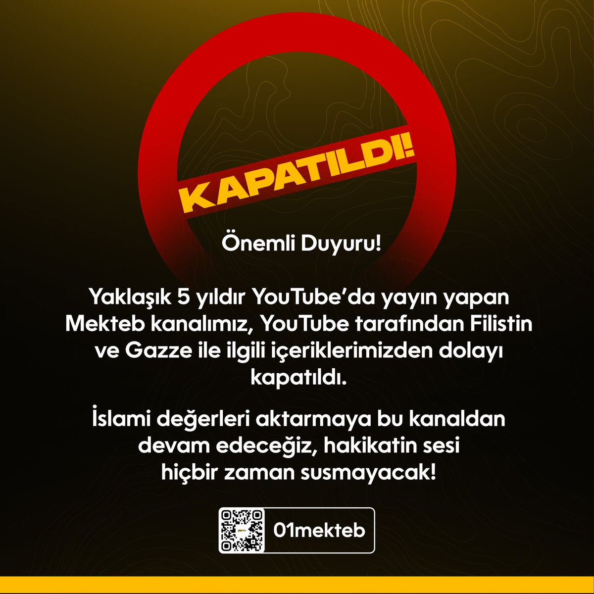 📌 Yeni kanalımıza abone olarak bizlere destek olabilirsiniz:
 
Yeni kanalımız: 01mekteb
Link: youtube.com/@01mekteb