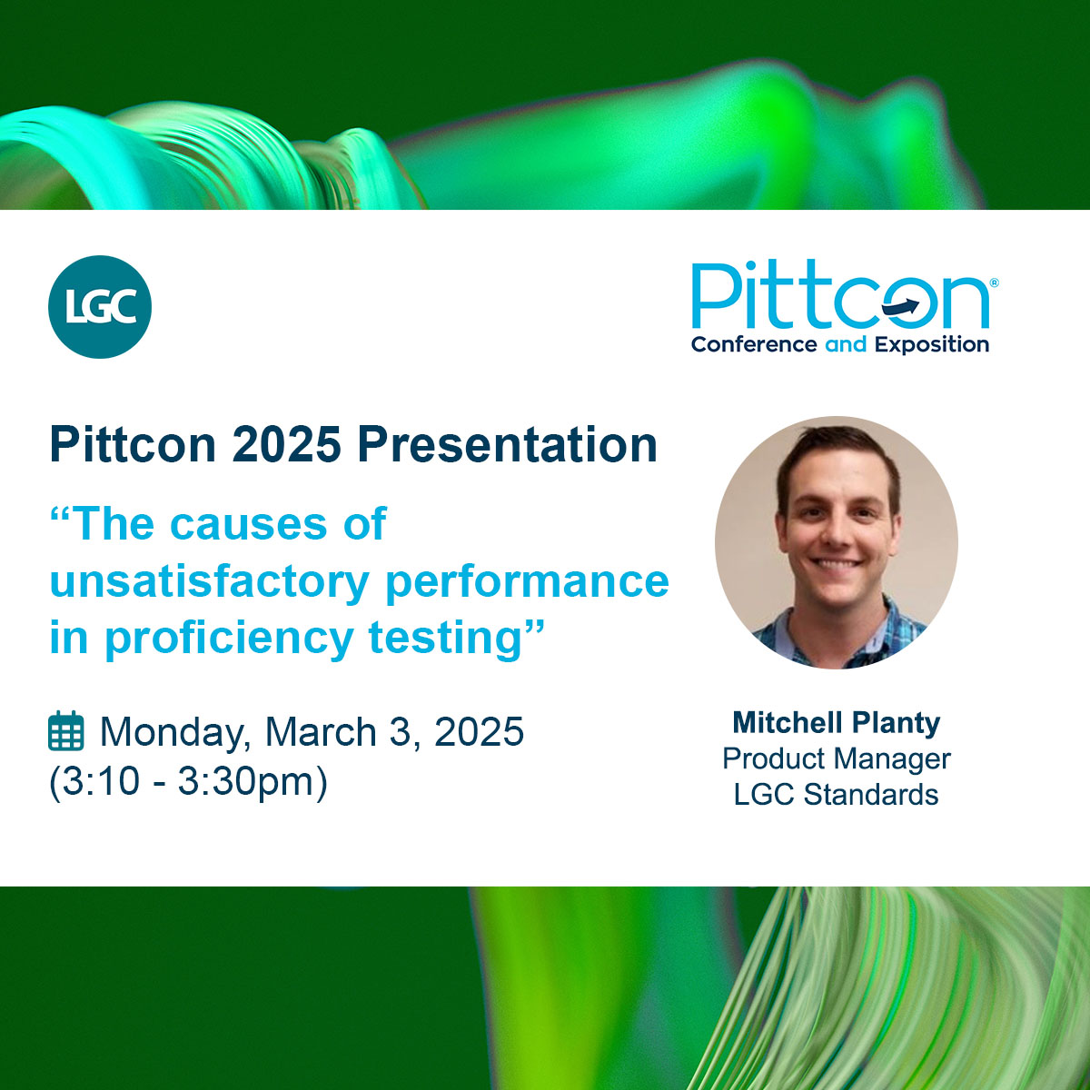 LGCStandards's tweet image. Attending @Pittcon 2025?
🗓️Mark your calendars for our insightful sessions on #ProficiencyTesting &amp;amp; #PFASanalysis
📢 Swing by booth 419 to connect with our team!
Discover more at lgcstandards.com

#ReferenceStandards #ScienceForaSaferWorld #Lifescience