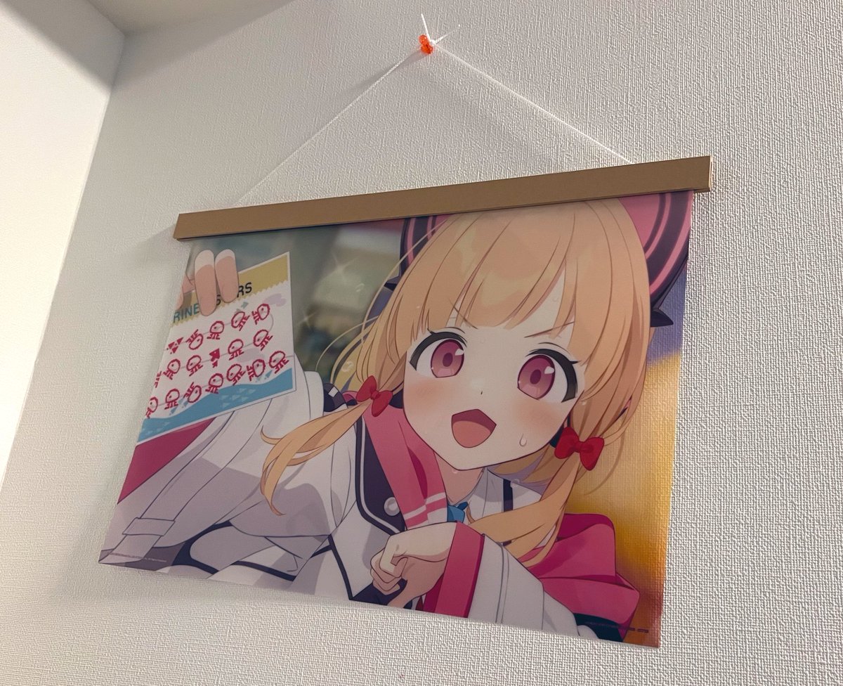 クリアポスターを飾るの、無印良品のマグネットポスターハンガーが最適かも 