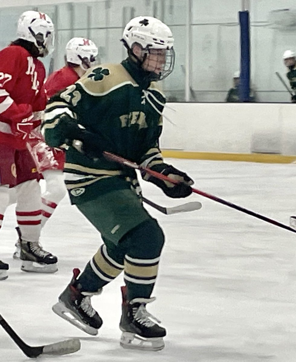 First season of JV hockey in the books. Pair of goals on the year. Great job Liam.