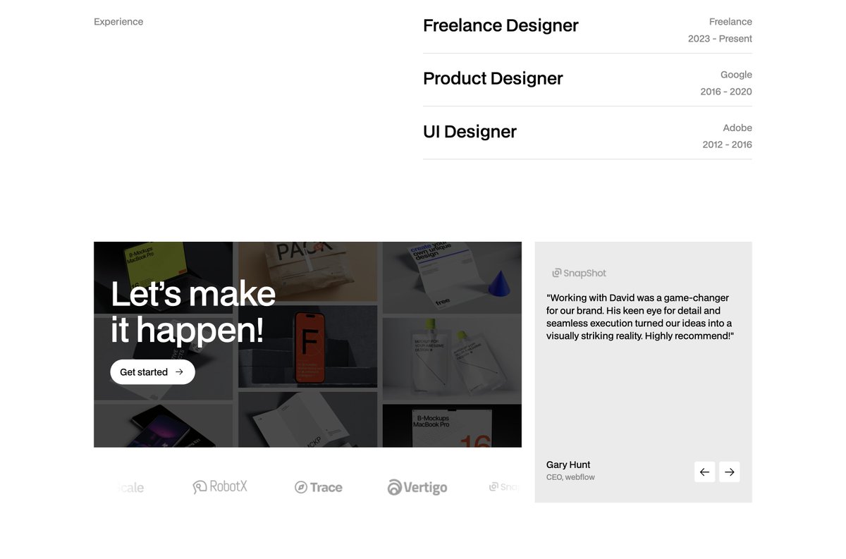 New Template added:

'Subtle' is a One Page portfolio template crafted for <a href="/webflow/">Webflow</a> by Shikhar Sharda. 

Features include a fun image hover animation in the header, short biography with neat inline images, project list with lovely big imagery (each could also link out to the live