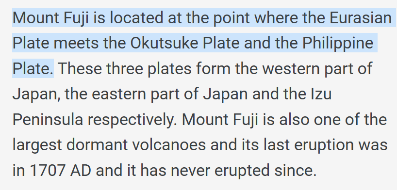 The last eruption of Mount #Fuji was in 1707. Will it erupt today or tomorrow because of the earthquake that occurred in its lakes?