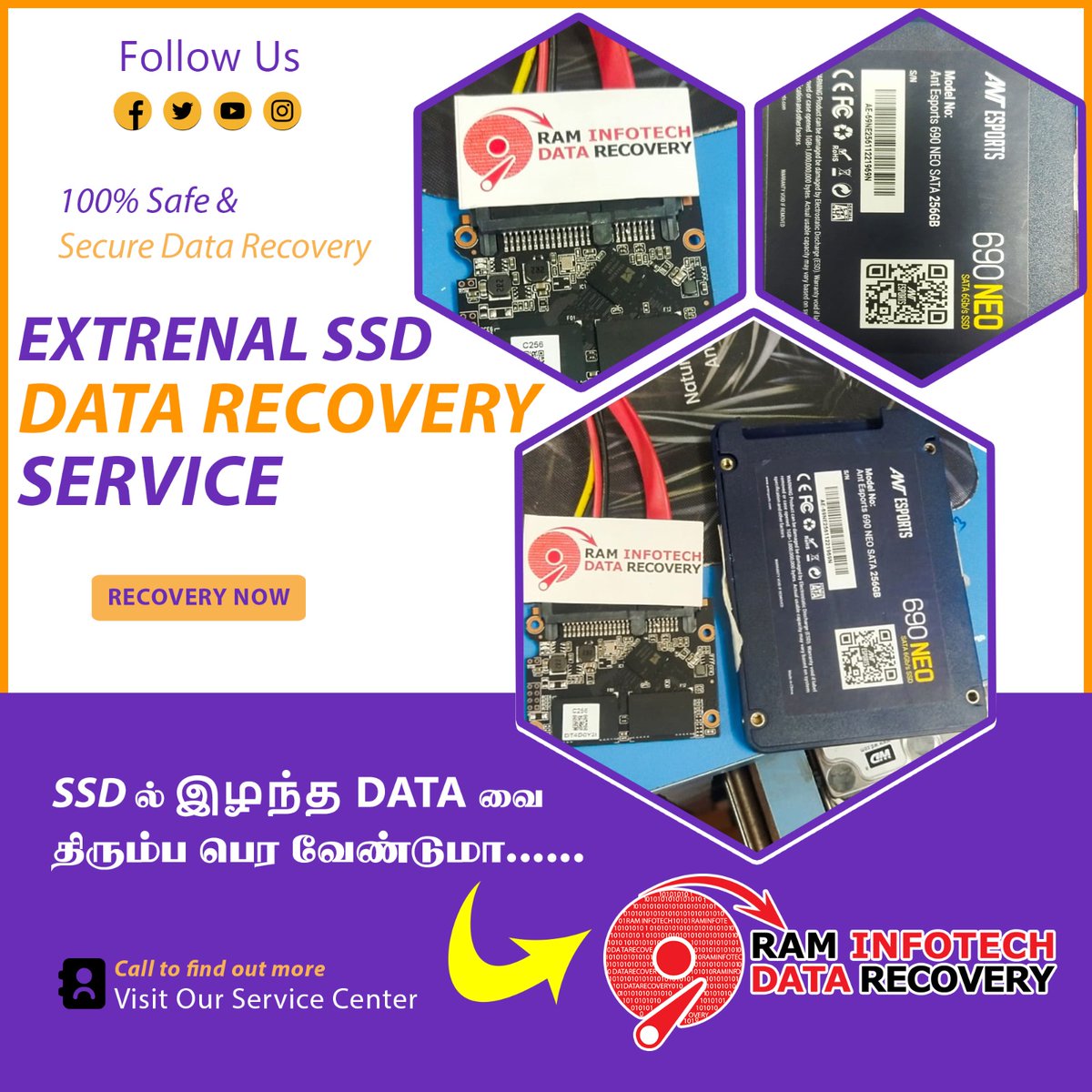 ramdatarecovery's tweet image. 🚨 Lost Data on Your External SSD? We Can Help! 🚨

Is your External SSD not working or have you accidentally lost important files? 

📞 70921 14411
🌐 raminfotechdatarecovery.com/contact.html
#DataRecovery #ExternalSSDRecovery #SSDDataRecovery #Raminfotech #DataLoss #FileRecovery #TechSupport