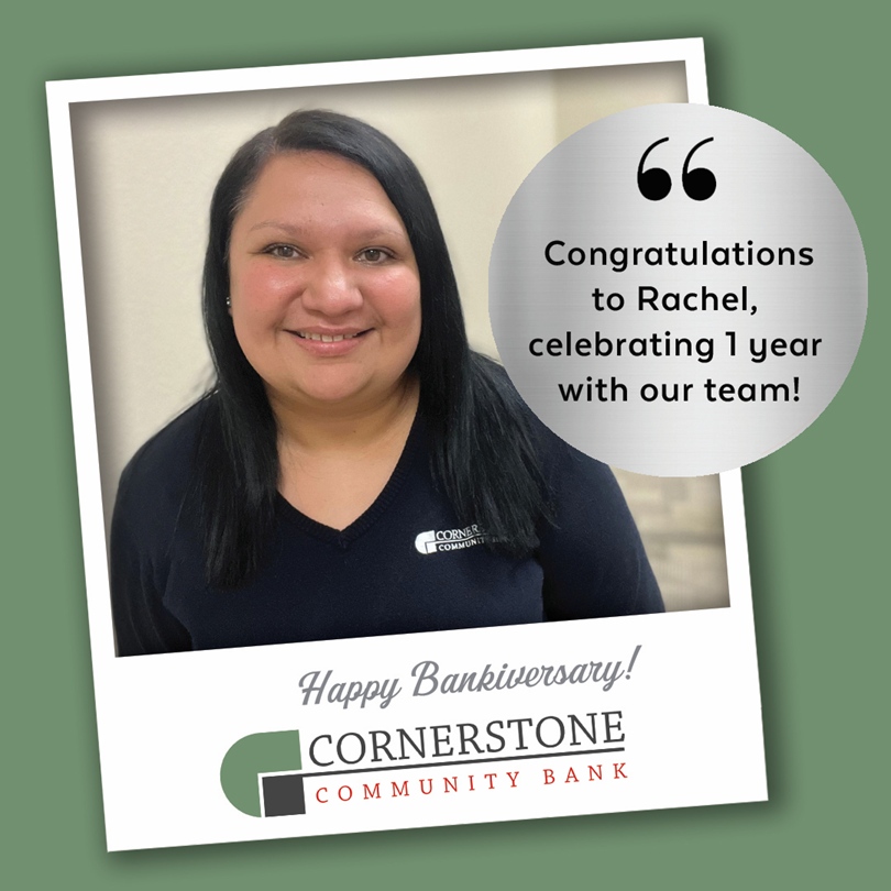 ✨ One year down, many more to go! Rachel has been an amazing part of our team, and we’re so grateful for her hard work. Happy 1-year Bankiversary, Rachel! 🏦