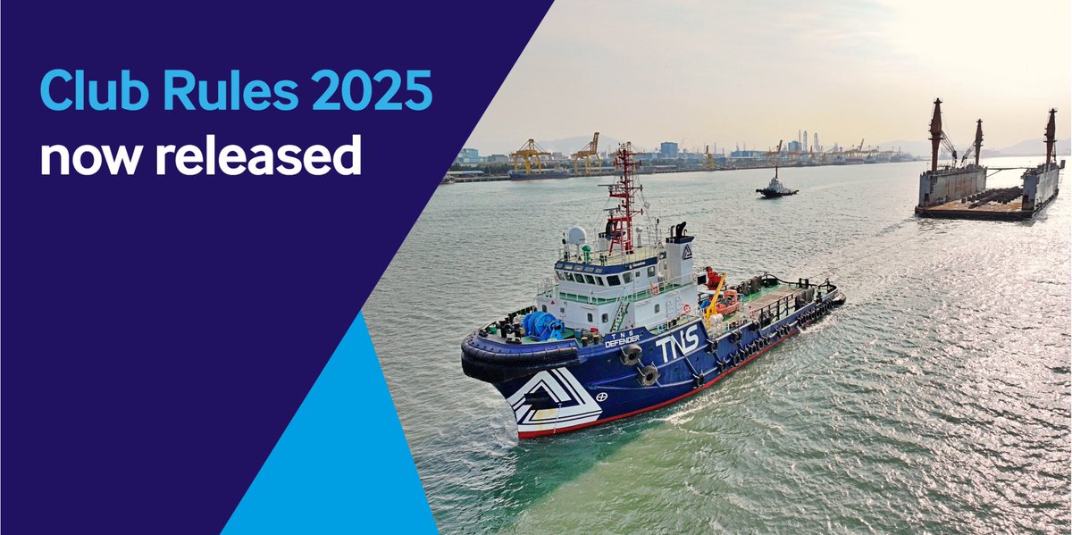 Our Club Rules 2025 have now been released. Download your copy from the website: shipownersclub.com/latest-updates…