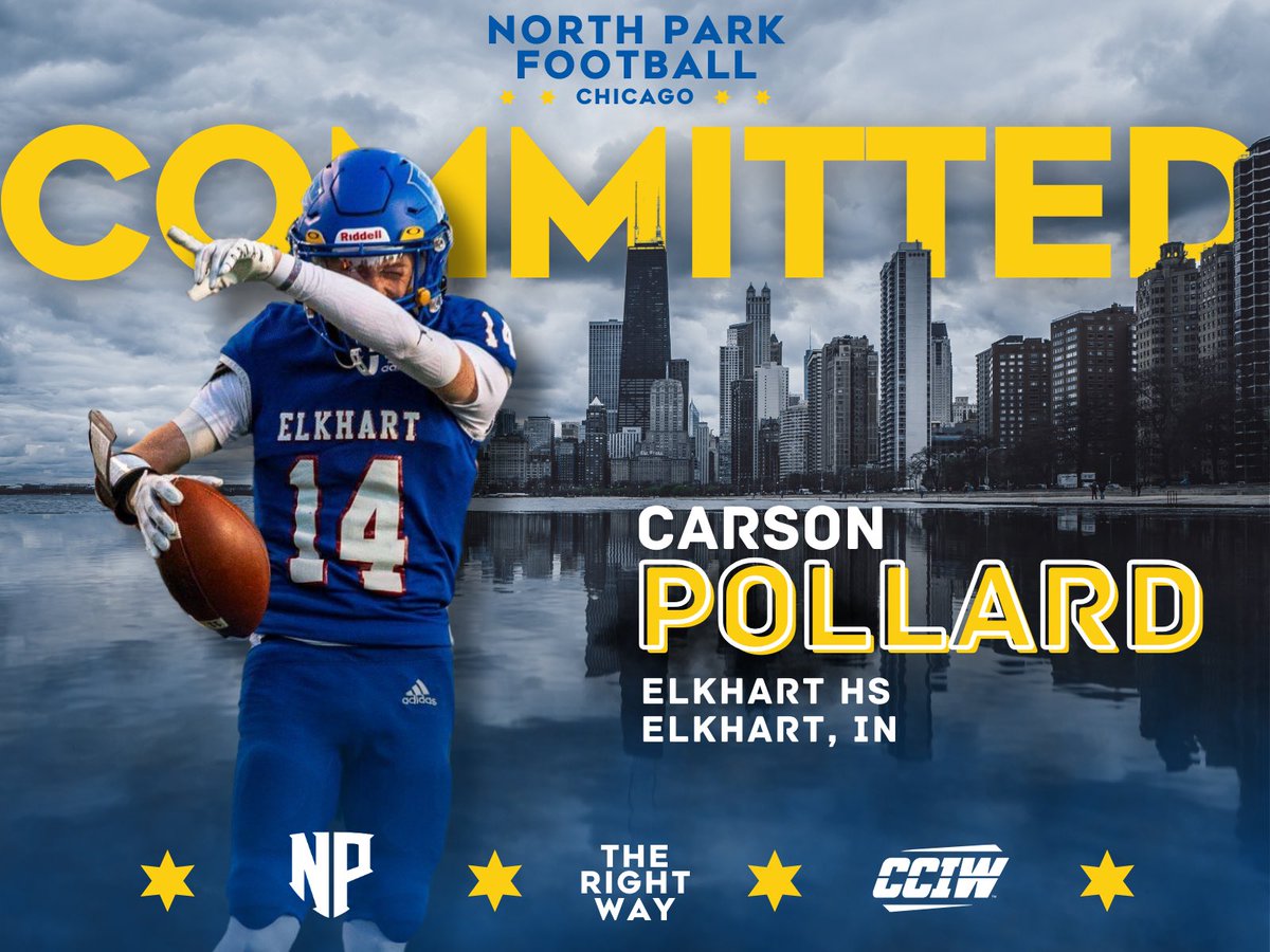 I am very excited to announce my commitment to North Park University to continue my academic and athletic careers! Thank you to Coach Rooker and all of the coaching staff for making North Park feel like home. Go Vikings baby!! #TheRightWay.  Could not get here without