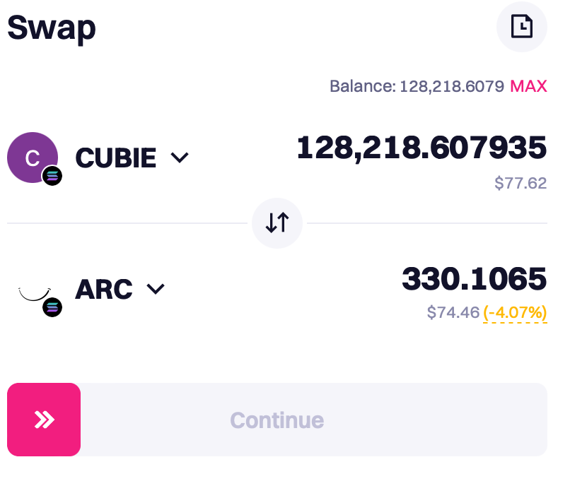Tomo AI Alpha  Day 2
$ARC
CA: 61V8vBaqAGMpgDQi4JcAwo1dmBGHsyhzodcPqnEVpump

昨天第一次用alpha还不太会用， 随便买了个标的，今天换仓到ARC，主要在ai总结里面发现了ansem多次打call， 一月开始 下跌后又再次抬头

100u 跌到77u 换仓ARC 

#Solana #MEMECoin