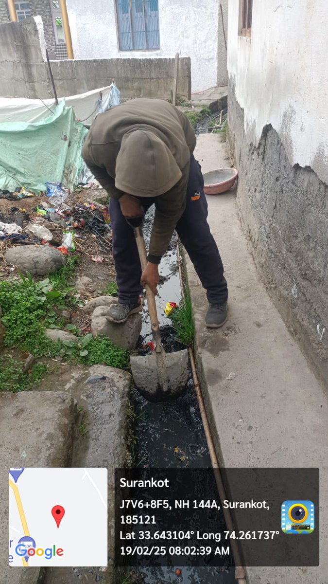 MSurankote's tweet photo. Desilting of drains by the sanitation works of MC SURANKOTE.
@Office of LGJandK
@amrut_MoHUA
@MoHUA_India
@SwachhBharatGov
@md_sbm
@JKHUDD1
@PoonchDm
@JammuUlb https://t.co/yFY6Rk3KQT