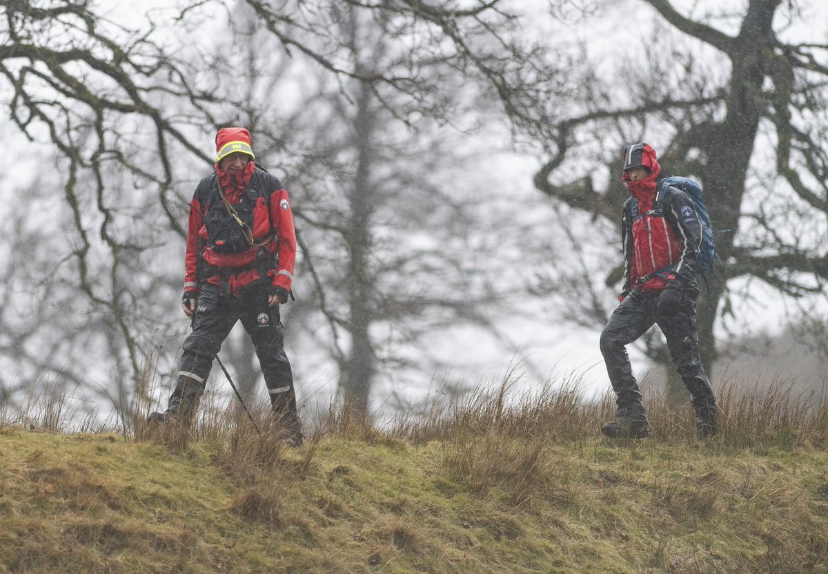 Mountain Rescue teams battling the heavy rain in County Durham this afternoon in the search for Missing Jenny, 23,  from Tow Law.