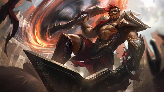 Grand Reckoning skin line bio, it is part of the Ages of Runeterra  It is Noxian tradition to celebrate a great victory, and the triumph of strength over weakness. After their successful campaign into Freljordian territory, a Grand Reckoning is held in celebration of the 