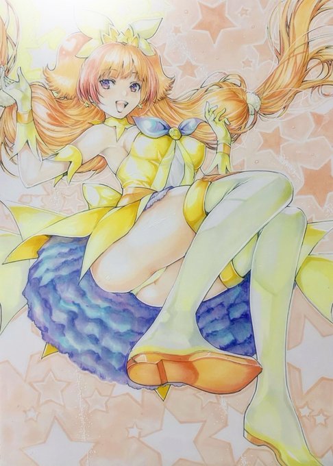 プリキュアはむずかしい😓
#キュアトゥインクル 
#絵描きさんと繫がりたい 