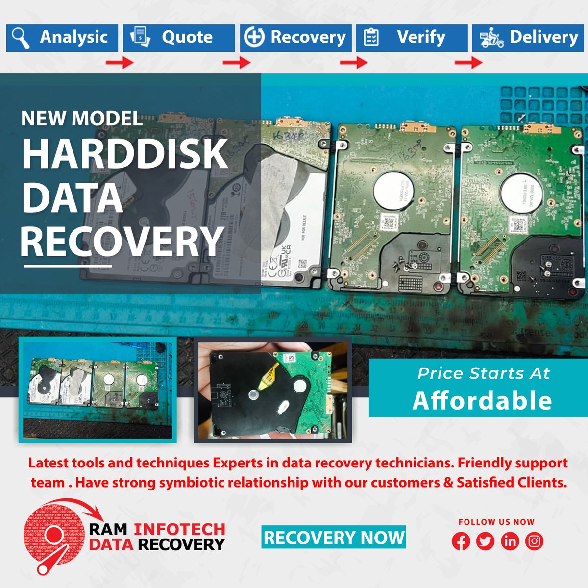 ramdatarecovery's tweet image. 🚨 Data Lost on Your New Model HDD? We Can Help! 

At Raminfotech Data Recovery, we specialize in New Model HDD Imaging Data Recovery Services.  

📞 70921 14411
🌐 raminfotechdatarecovery.com/contact.html
#DataRecovery #NewModelHDDRecovery #HDDImaging #Raminfotech #DataLoss #FileRecovery