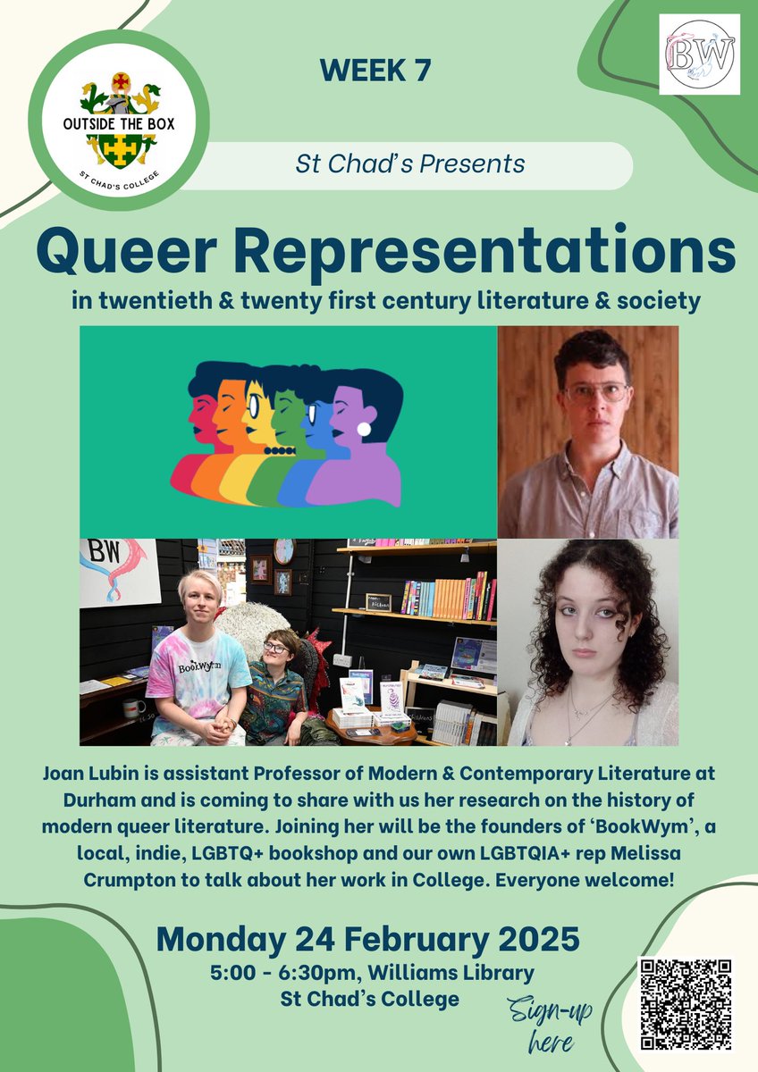 St Chad's College (@stchadsdurham) on Twitter photo A timely and important conversation, everyone welcome! Sign up shorturl.at/YvbOu <a href="/StChadsJCR/">St Chad's JCR</a> <a href="/StChadsMCR/">St Chad's MCR</a> Great chance to see hear a talk and pick up a new book, curtesy BookWym! A timely and important conversation, everyone welcome! Sign up shorturl.at/YvbOu <a href="/StChadsJCR/">St Chad's JCR</a> <a href="/StChadsMCR/">St Chad's MCR</a> Great chance to see hear a talk and pick up a new book, curtesy BookWym!