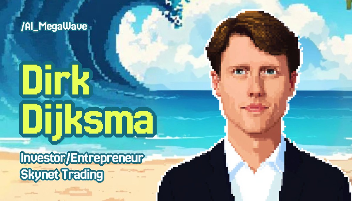 2/ Dirk Dijksma, an investor and entrepreneur with Skynet Trading, joins the AI Megawave Hackathon, bringing with him years of expertise in venture capital, finance, and asset digitalization. 

As a judge, he will play a key role in assessing the next wave of AI-powered Web3