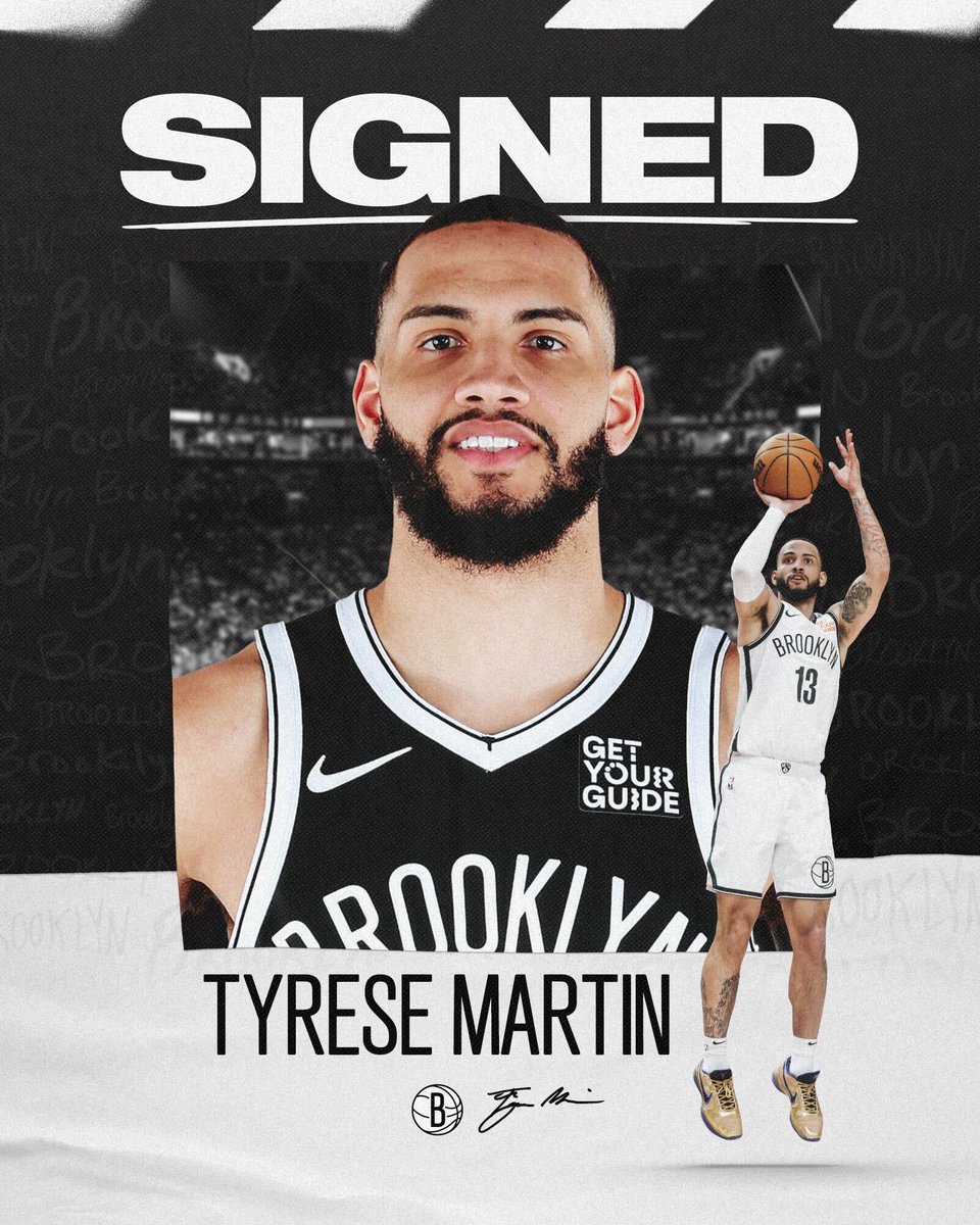 Brooklyn Nets (@brooklynnets) on Twitter photo We’ve signed Tyrese Martin to a multi-year contract.
Congratulations, <a href="/resemartin4/">Tyrese Martin</a>! We’ve signed Tyrese Martin to a multi-year contract.
Congratulations, <a href="/resemartin4/">Tyrese Martin</a>!