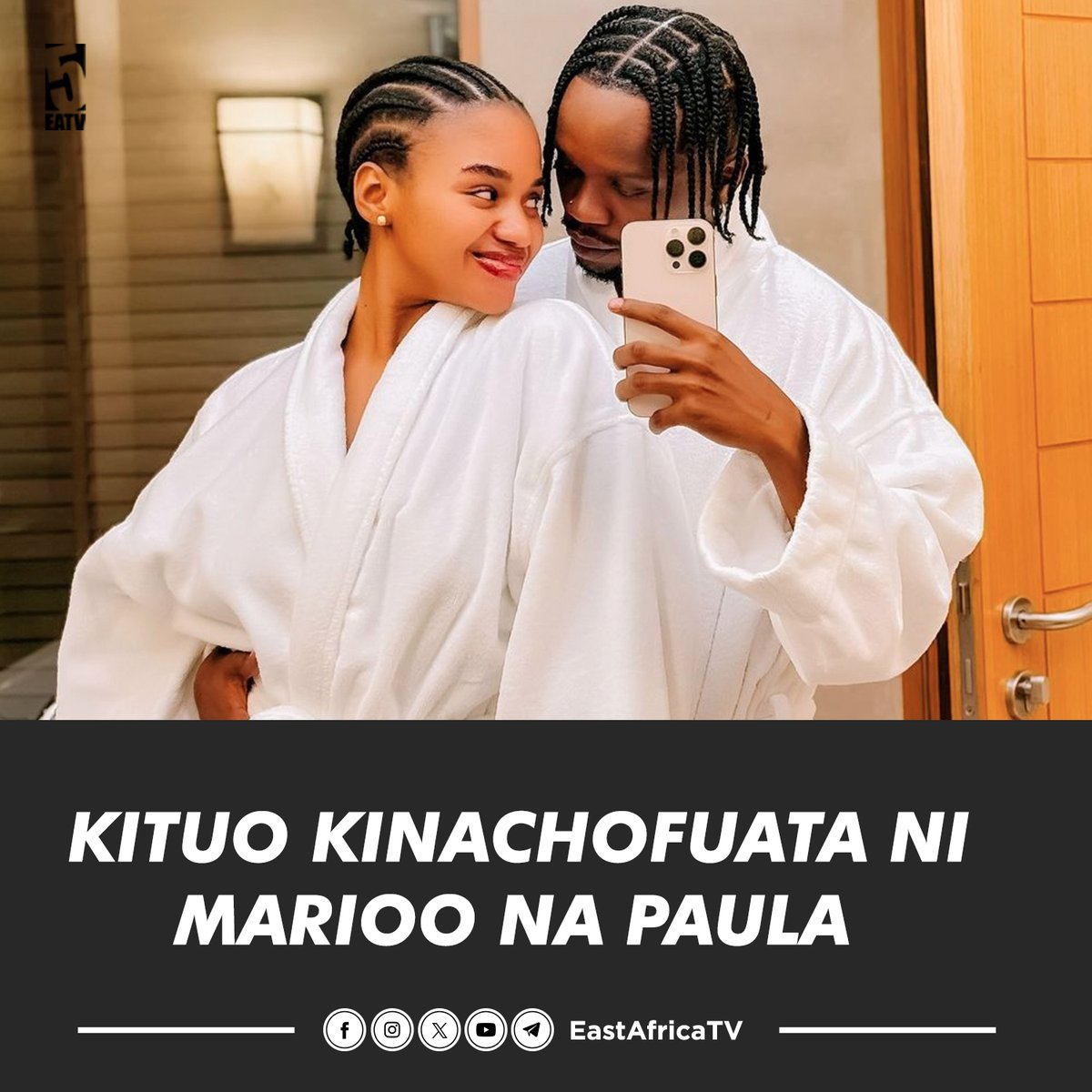 eastafricatv's tweet photo. Owner wa Recording Label ya #BadNation @marioo_tz Ameweka wazi tamaa yake ya kufungu ndoa na mpenzi wake @therealpaulahkajala #Bad ameeleza baada ya kuhudhuria katika harusi ya marafiki zao siku ya jana #Hamisa pamoja na #AzizKi
#Bad ameweka wazi matamanio yake hayo kupitia ukurasa wake wa instagram ambapo amepost video akiwa na mpenzi wake na kisha kuandika..........."Nimepata Mshawasha wa kuoa Wallah😊''
✍️ @mkogoty
#HainaKuchoka #EastAfricaTv