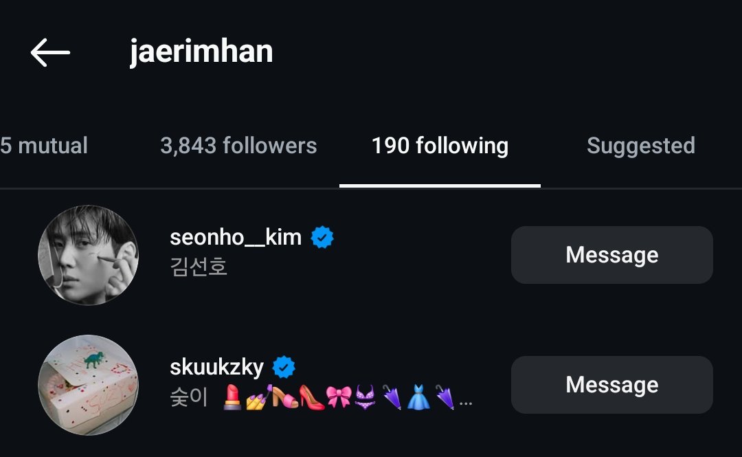 seonhojoy's tweet photo. Dir. Han Jaerim is also following both Seonho and Suzy 😭😭😭

they're so crazy for pulling this kind of confirmation 😭😭😭 https://t.co/W7Frtp2KKn