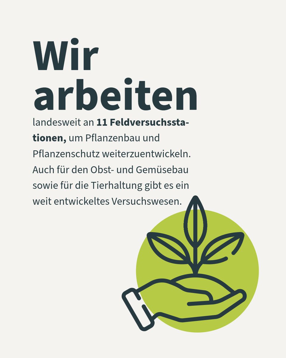 #Landwirtschaftskammer in #Zahlen: Für die #Weiterentwicklung von #Pflanzenbau, #Pflanzenschutz und #Tierhaltung betreiben wir ein umfangreiches #Versuchswesen.