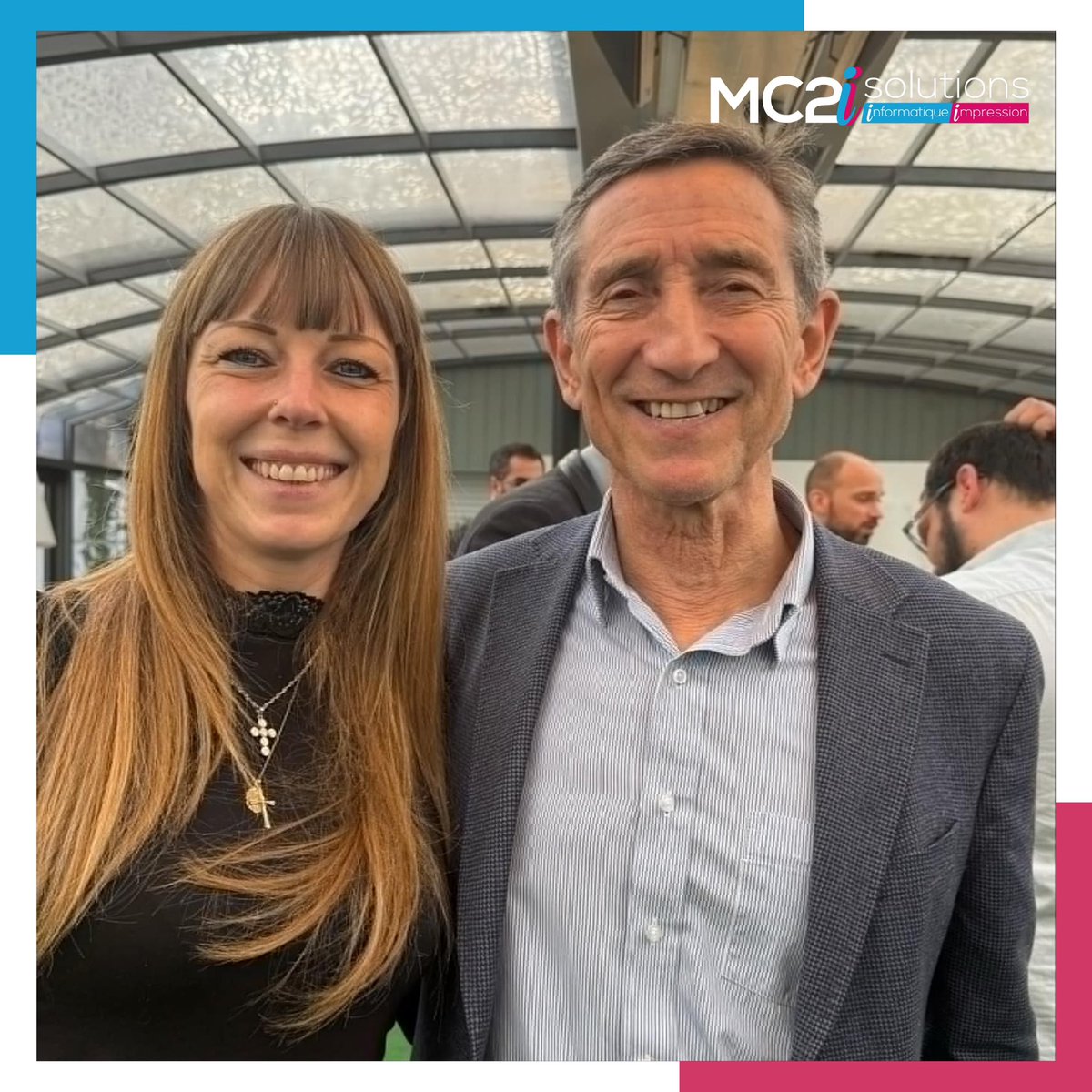 mc2i_solutions's tweet image. [Réseau]  🤝

Ce jeudi midi, notre gérante Marielle Charroin 👱🏼‍♀️ a eu le plaisir de participer au déjeuner du Loire Business Club, un moment riche en inspiration à Hôtel du Golf.

Avec de Patrick Dutartre, général de l’Armée de l’air et ancien leader de la Patrouille de France.
