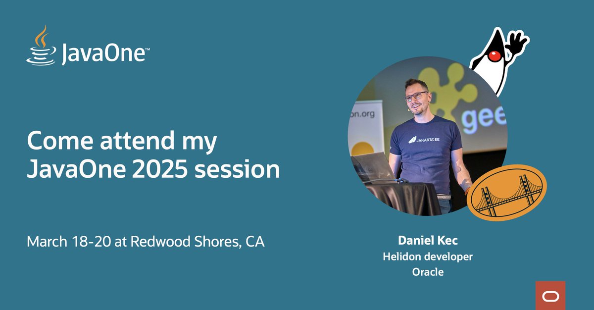 Daniel Kec (@danielkec) on Twitter photo Do you want to know how easy it is to build #AI powered applications using #Helidon and #LangChain4J? Don't forget to visit our session on #JavaOne!
reg.rf.oracle.com/flow/oracle/ja… Do you want to know how easy it is to build #AI powered applications using #Helidon and #LangChain4J? Don't forget to visit our session on #JavaOne!
reg.rf.oracle.com/flow/oracle/ja…
