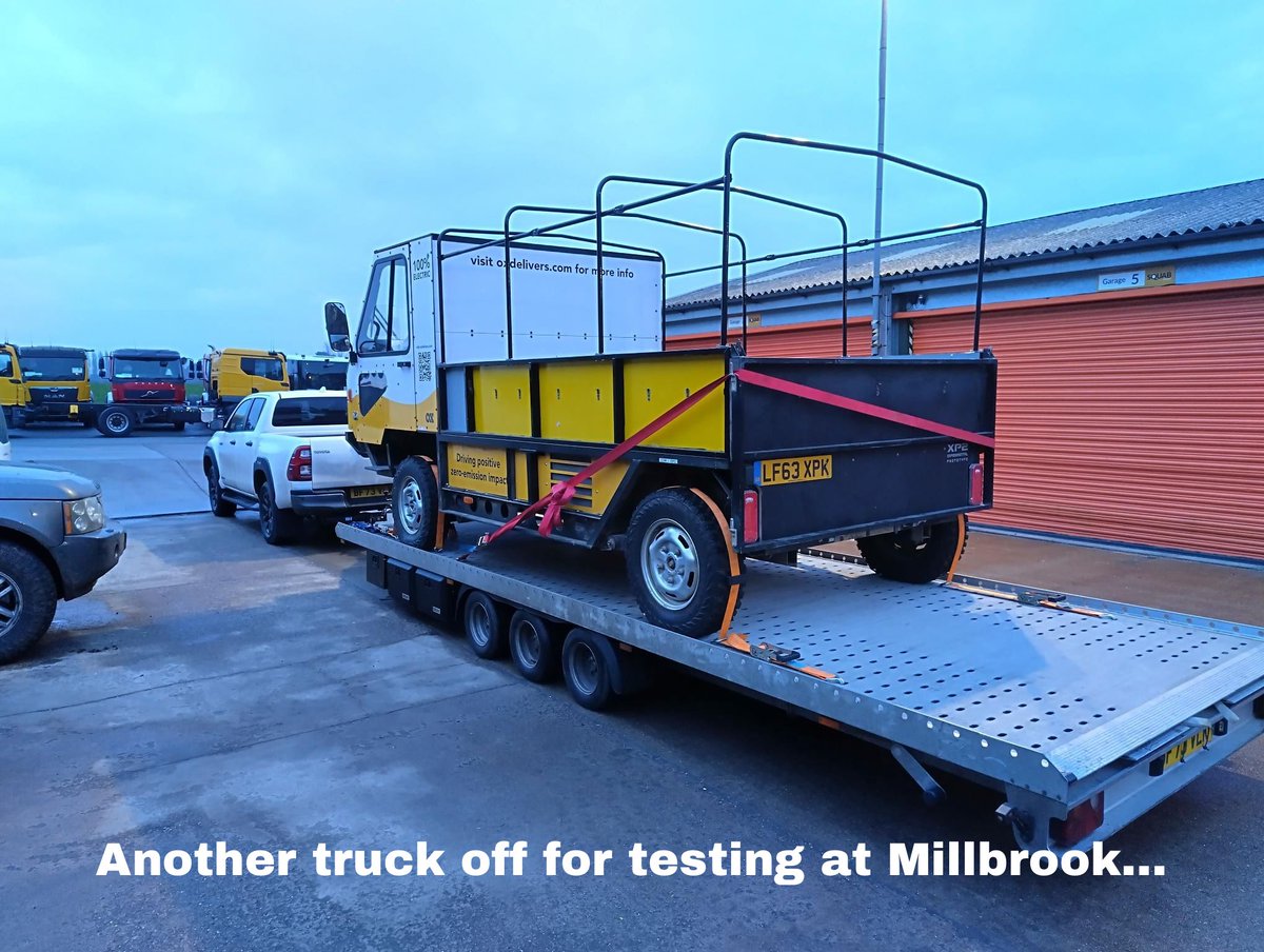 Exciting news! ⚡️

Another Ox truck is off for testing at Millbrook! We're eager to see how it performs. Stay tuned for updates! 🚛🌍#OXDelivers #TestingDay
#InnovationInMotion
