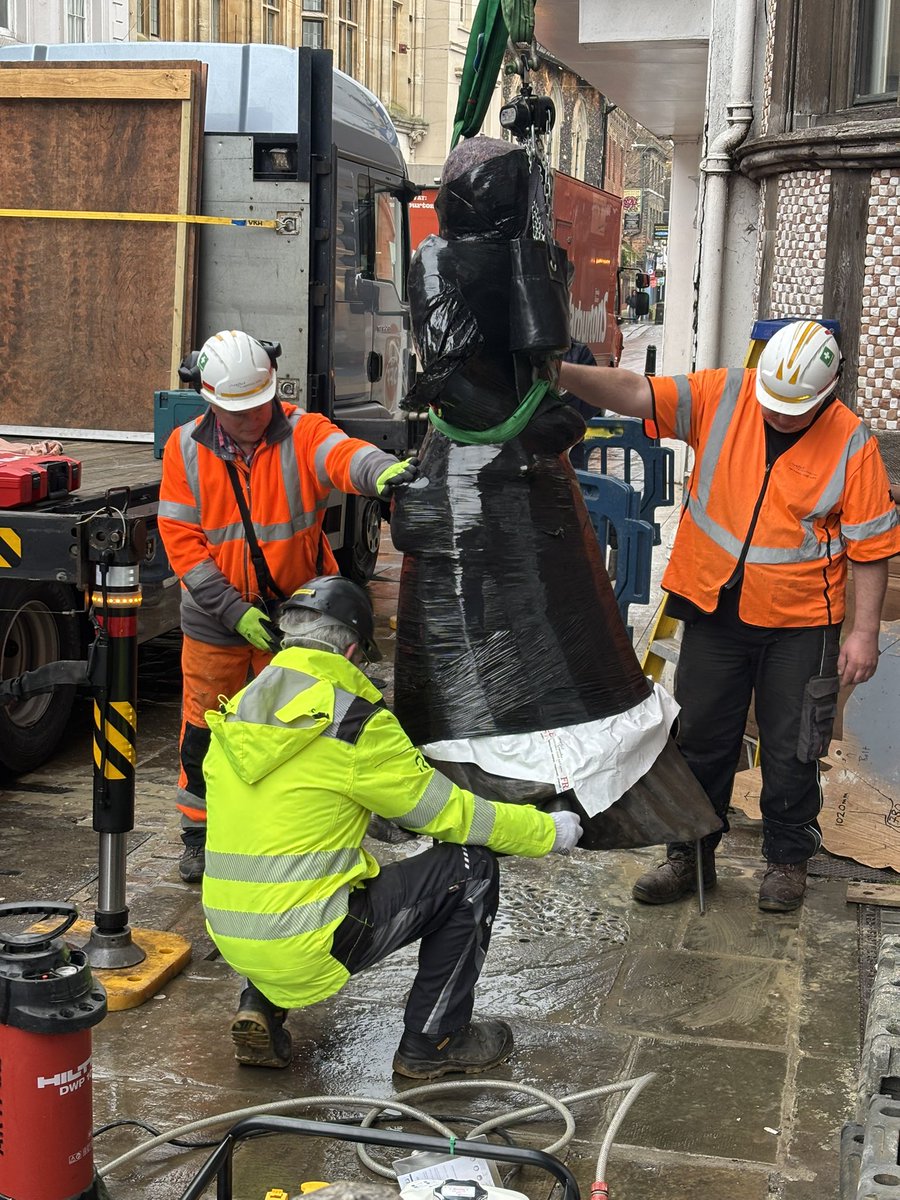 A is for Aphra (@aphrastatue) on Twitter photo The statue of the first professional woman writer, Aphra Behn, is being installed this morning in #Canterbury. The statue is being unveiled by a VVIP on Tuesday morning at 11:30am outside <a href="/The_Beaney/">The Beaney</a> The statue of the first professional woman writer, Aphra Behn, is being installed this morning in #Canterbury. The statue is being unveiled by a VVIP on Tuesday morning at 11:30am outside <a href="/The_Beaney/">The Beaney</a>