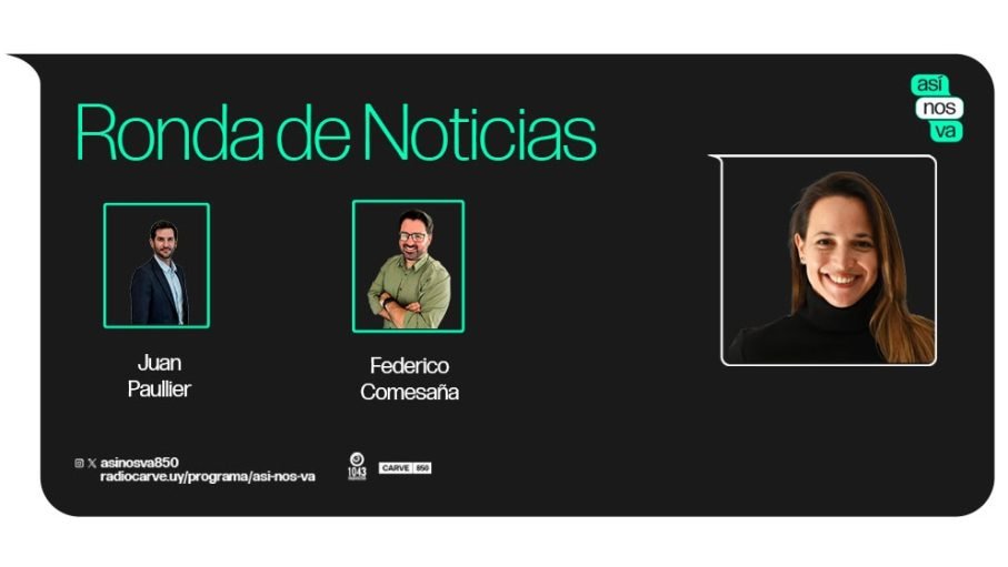 Así Nos Va (@asinosva850) on Twitter photo 📍La ronda de noticias de Así Nos Va en este jueves 20 de febrero
🎙️ <a href="/juanpaullier/">Juan Paullier</a>
🎙️ <a href="/fcomesana/">Federico Comesaña</a>
🔗Escuchala: radiocarve.uy/ronda-de-notic… 📍La ronda de noticias de Así Nos Va en este jueves 20 de febrero
🎙️ <a href="/juanpaullier/">Juan Paullier</a>
🎙️ <a href="/fcomesana/">Federico Comesaña</a>
🔗Escuchala: radiocarve.uy/ronda-de-notic…