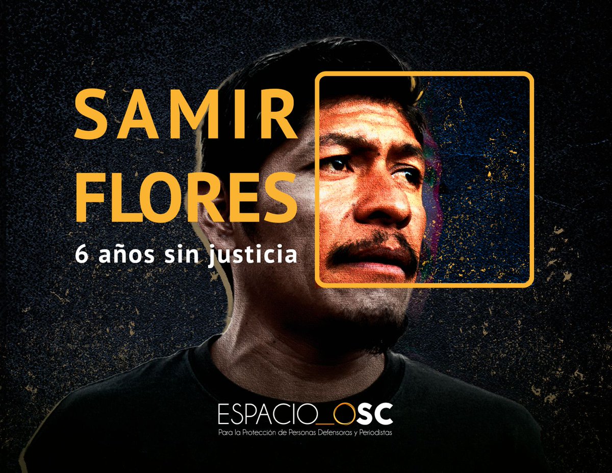 🧵 A seis años del asesinato de Samir Flores, defensor de #DDHH y comunicador comunitario, quien luchaba por su territorio y la vida de su comunidad frente al Proyecto Integral Morelos (PIM).

Su asesinato sigue sin esclarecerse y la justicia sigue pendiente. #JusticiaParaSamir