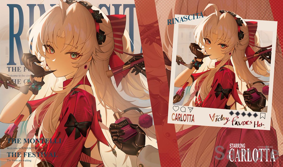 【フォロー＆リポストキャンペーン】
今回頒布予定の「カルロッタ」のスリーブとプレイマットを1名様にプレゼント！！
参加方法はフォロー&amp;この投稿をリポストです！
締め切りは2025年3月2日23時59分までとなります。