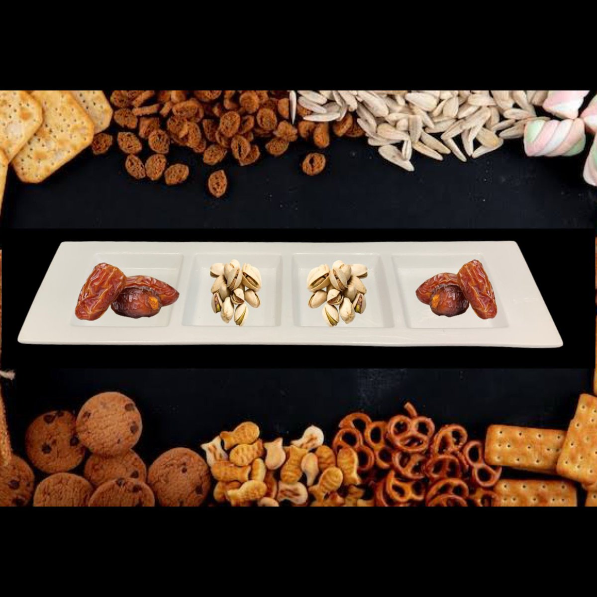 kitchenworldrsa's tweet photo. 4 Division Platter🔥🔥🔥

Introducing our Rectangle Ceramic Small Platter with 4 Divisions – the perfect solution for organizing your favorite snacks!

This charming mini snack divider is designed to elevate your experience, making it ideal for serving a delightful assortment of treats like nuts, dried fruits, dates, and more.

Its divided design ensures that each snack has its own space, allowing guests to easily choose their favorites without mixing flavors.

Dimensions : 
32cm x 8.5cm x 1.5cm

Retail : R35 each
Stock : *R30* each
Code : SD508-38