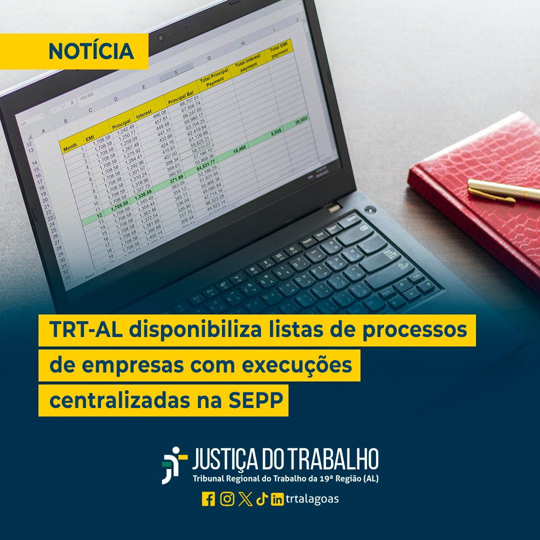 TRTAlagoas's tweet image. Listas estão atualizadas até o dia 31/01/2025.

🖥️ VERIFIQUE OS PROCESSOS: site.trt19.jus.br/noticia/trt-al…

#SEPP #Execução #ListaDeProcessos #TRT19 #JustiçaDoTrabalho #TRTAcessível