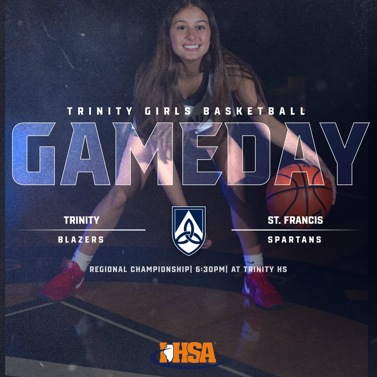 🚨G•A•M•E•D•A•Y🚨
 
IHSA REGIONAL FINAL

📍Trinity High School 

🆚 St. Francis

⏰  6:30pm

#TGB #unitedwestanddividedwefall