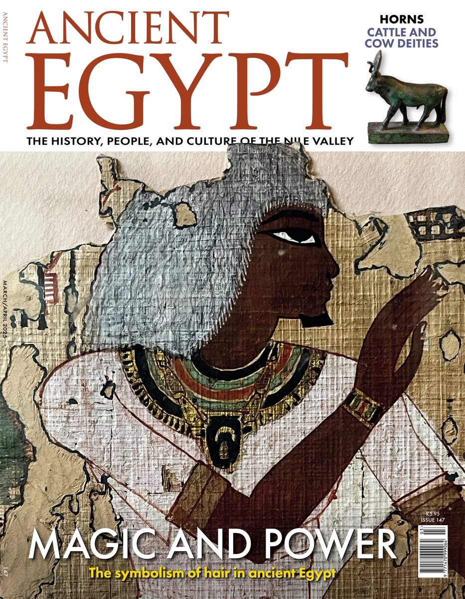 Out today! In the UK - next month for States and elsewhere! The magic and power of hair; a new reconstruction of the Pharos lighthouse, Senusret I and Robert Talbot Kelly. Plus news and discoveries, book reviews and more!
Subscribe ancientegyptmagazine.com
