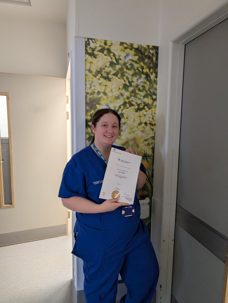Congratulations to Olivia, Jade and Maddie who have received their certificates today for completing their training as a Nursing Associate. These newly qualified registrants will be based on ED and SSU