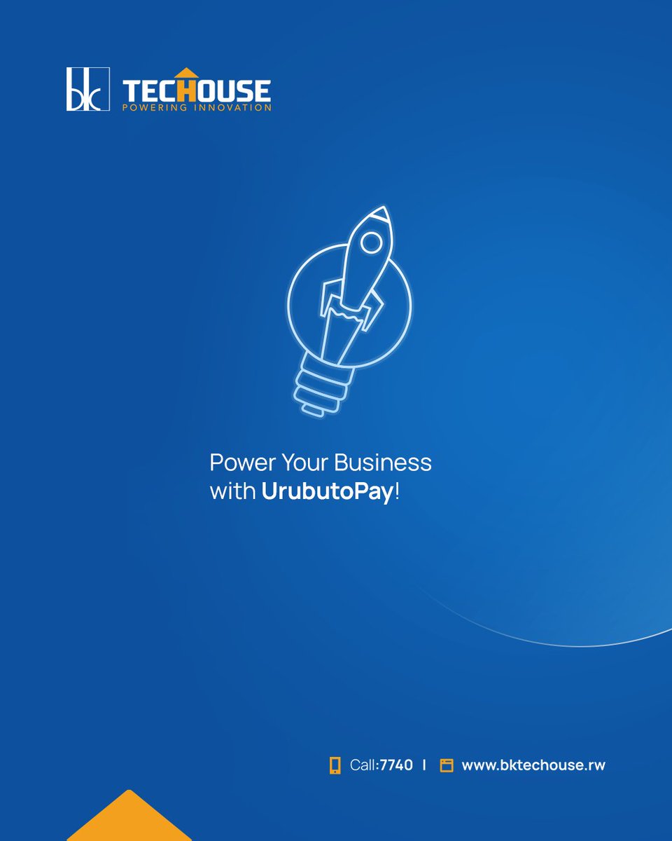 BkTecHouse's tweet photo. BK TecHouse's @UrubutoPay is the #secure and #seamless payment gateway businesses trust. 

Accept payments with ease and scale your business effortlessly!

Get started today 👉🏼 https://t.co/RNLMQhlYhs! 

#UrubutoPay #twagiyekashiresi #SeamlessPayments https://t.co/UZObbZsubm