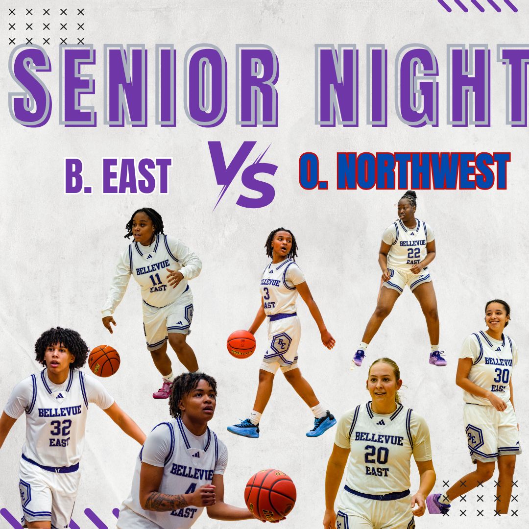 It's senior night! Come out and support our amazing seniors in their final regular season game of their careers! 🏀
🆚: Omaha Northwest
📅: February 20, 2025
⌚️: 5:30 PM
📍: Bellevue East High School