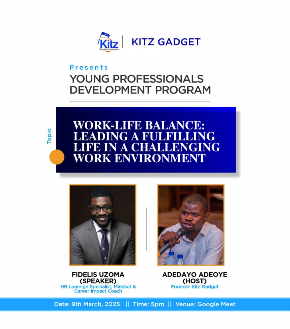 *After attending this webinar you won’t have to struggle to balance your work and personal life*. 

*Date: March,9*

*Venue: Google meet* 

*Time:5:00 pm*

Join the WhatsApp group below to learn more about the program 
chat.whatsapp.com/Eye5xXDdQXhJrr…