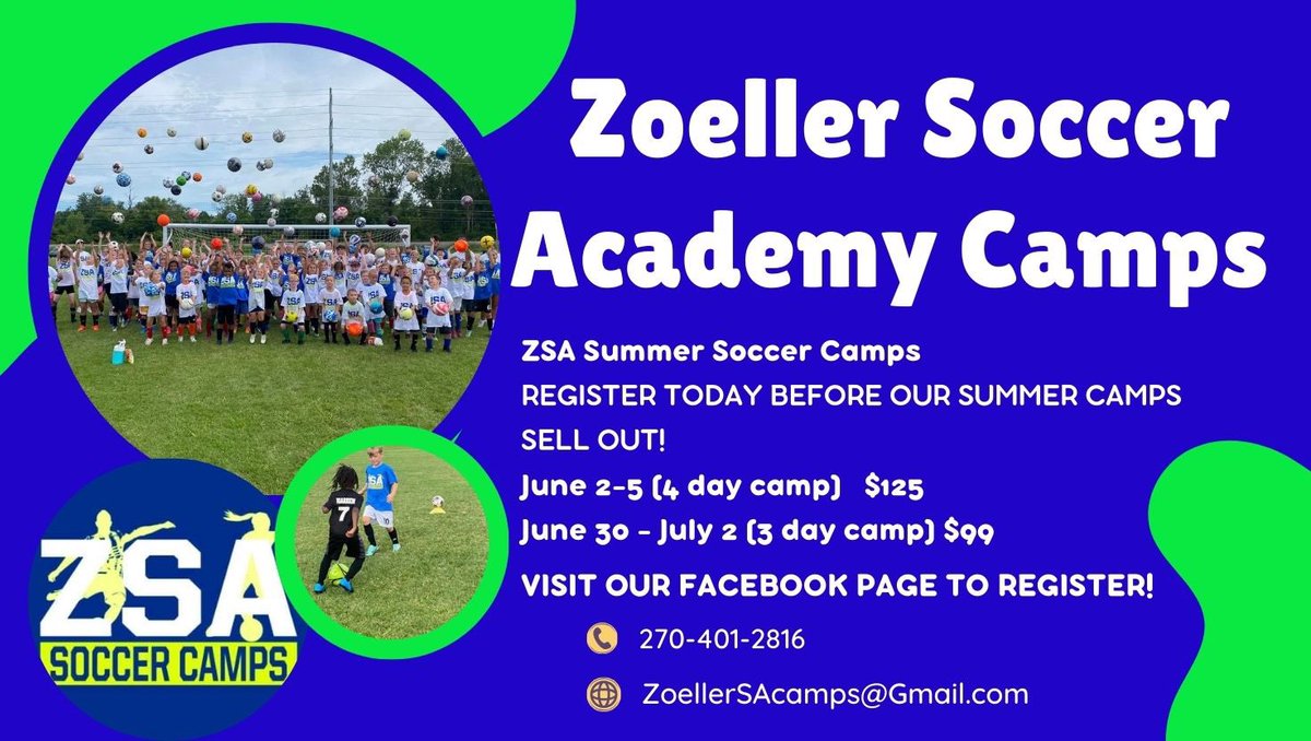 ZSAcamps's tweet photo. Sign up today!! Another exciting summer of ZSA Camps!  Let’s go!! https://t.co/n7NgUkvqgC
