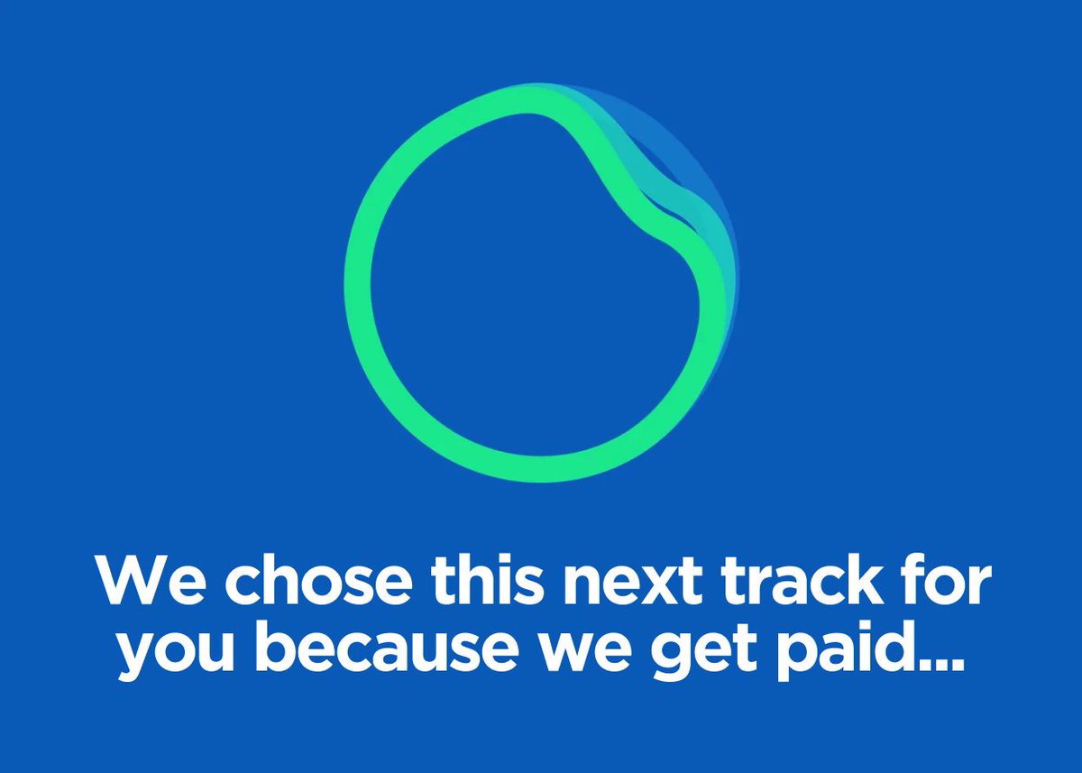 Some artists accept a 30% royalty cut just to featured in Spotify’s Discovery Mode.

Listeners are being mislead and the music marketplace is being manipulated.

Very little has changed since the profiteering of the 1950s radio payola.