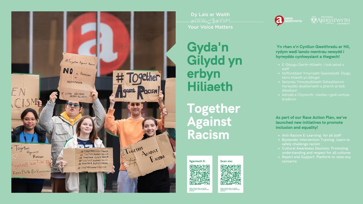 Together Against Racism 
As part of our Race Action Plan, we’ve launched new initiatives to promote inclusion and equality!
#YVM