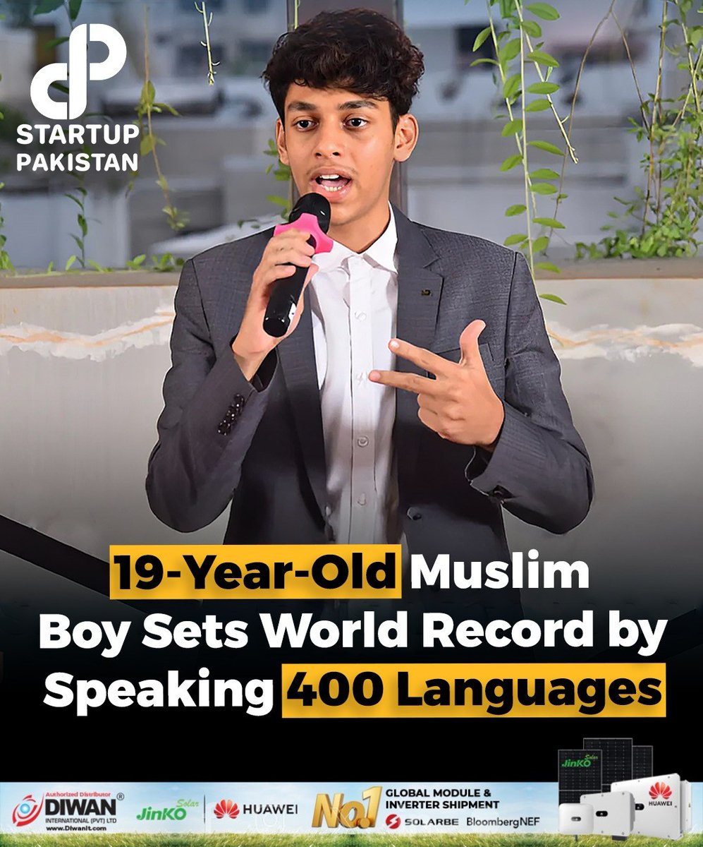 PakStartup's tweet photo. Nineteen-year-old Mahmood Akram from India has amazed the world by mastering 400 languages while simultaneously pursuing multiple university degrees.
#LinguisticGenius #YoungProdigy #GlobalEducator https://t.co/fCDQUj8D9i